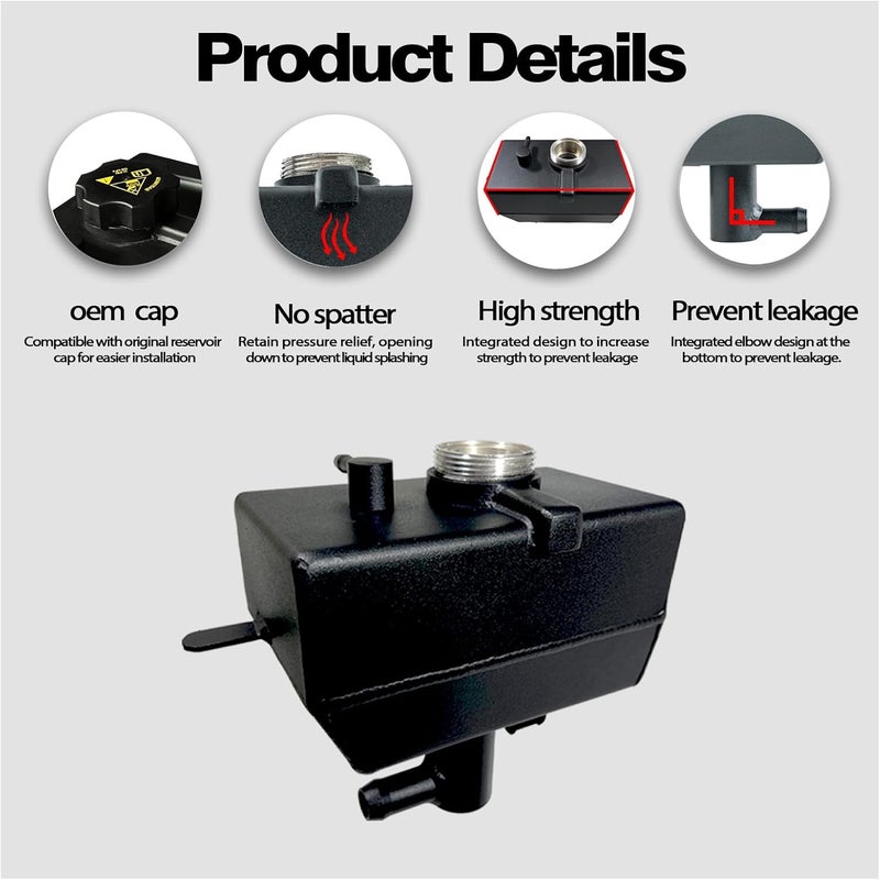KOKSHELY Aluminum JL Coolant Reservoir Tank Wrangler JL Coolant Reservoir Jeep JL Coolant Reservoir Jeep Wrangler JL 2.0 Coolant Reservoir 2018+ & Gladiator JT Coolant Reservoir Expansion Bottle - Image 3